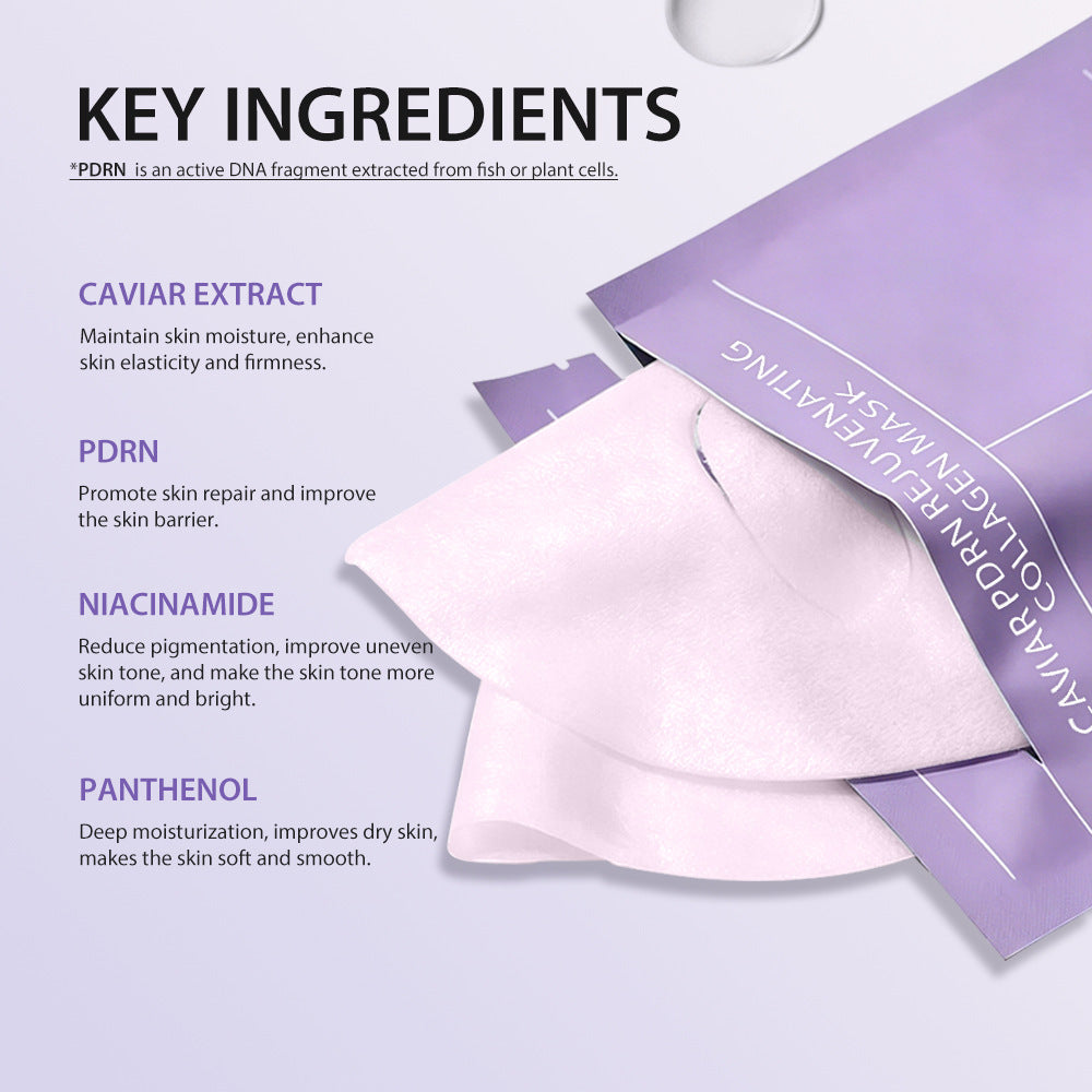 Salmon White-Transforming Collagen Gel Mask 4-piece Pack