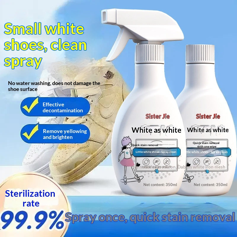 White Shoe Stain-removing No-rinse Foam Cleaner