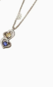 European And American 12 Birthstone Heart-Linked Zircon Necklace
