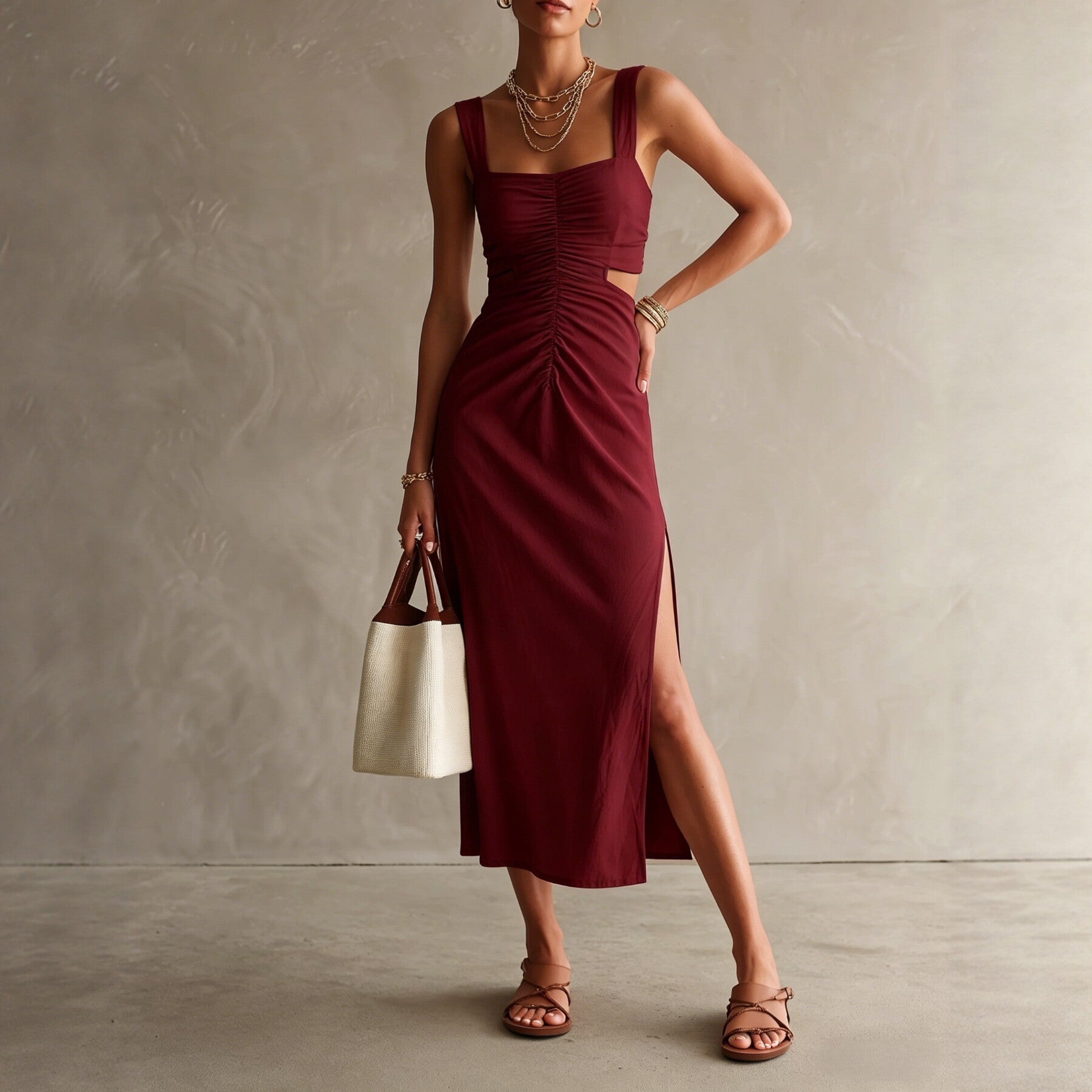 Strap-style Fashionable And Elegant Dress