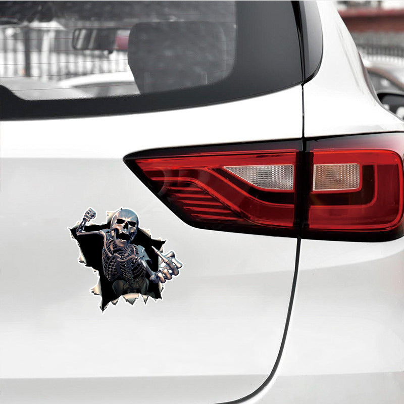 Waterproof Decorative Cool Scary Skull Car Sticker