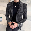 Danxi business jacket men's simple striped suit