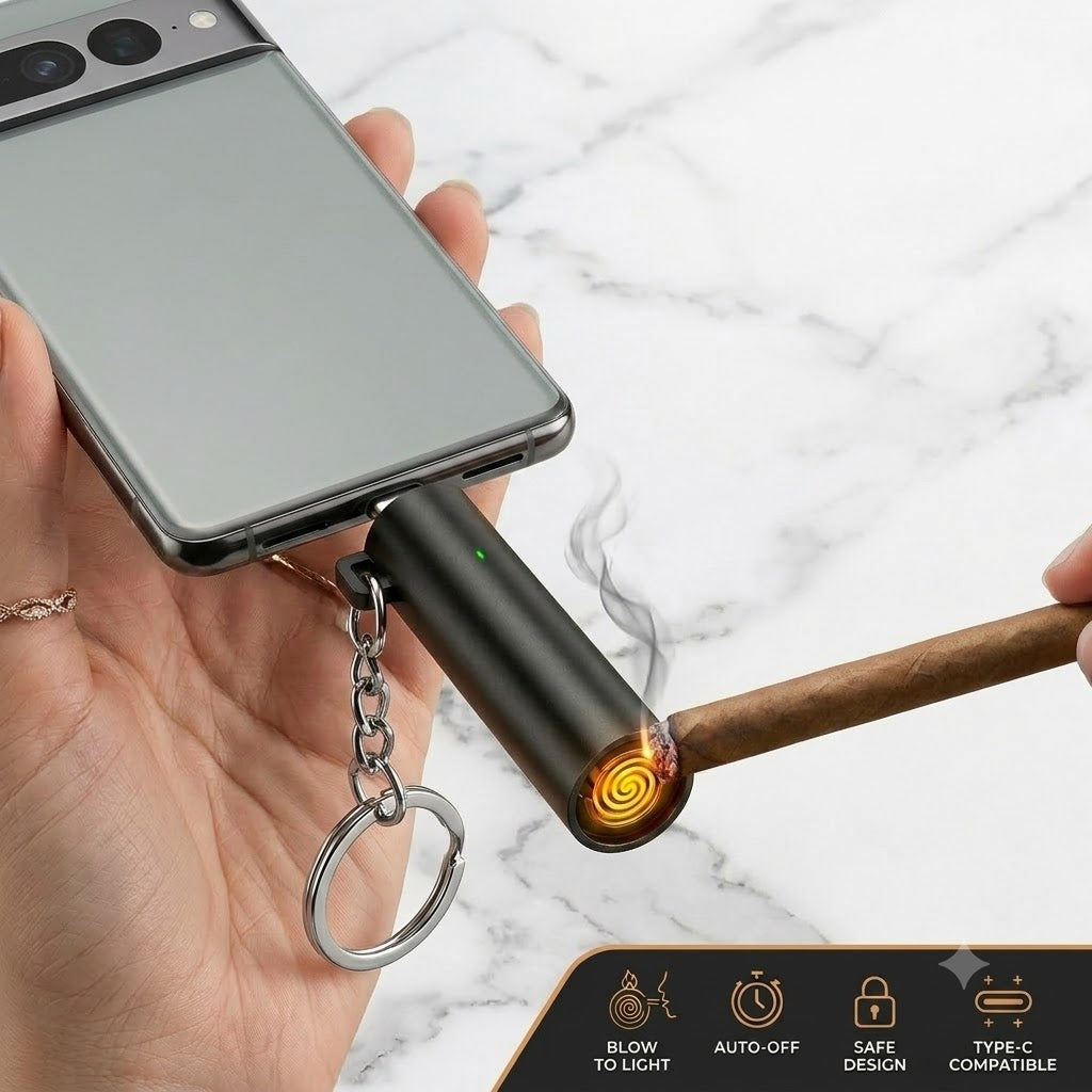 Type-C Lighter Phone Plug Lighter Battery-free Lighter USB-C Phone Igniter Plug And Play Lighter Plug And Play Lighter
