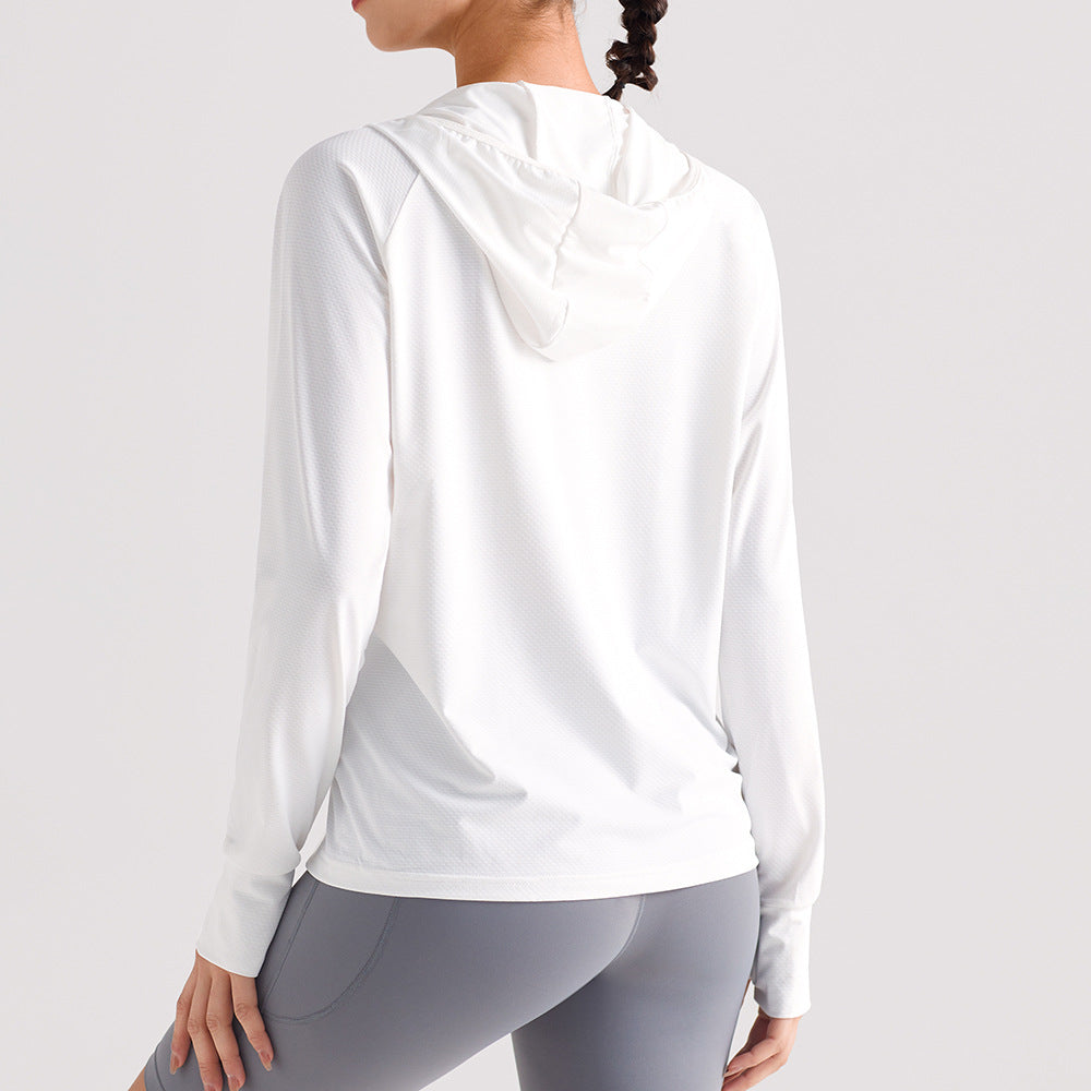 Hooded Lightweight UV-protection Sun-protective Top