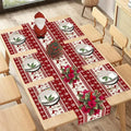 Christmas Reindeer Table Runner Placemat Christmas Holiday Celebration Decoration Tablecloth