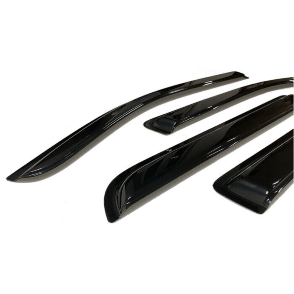 For 2009-2014 Ford F-150 Supercrew Cab Window Visors Sun Vent Rain Guard Shade
