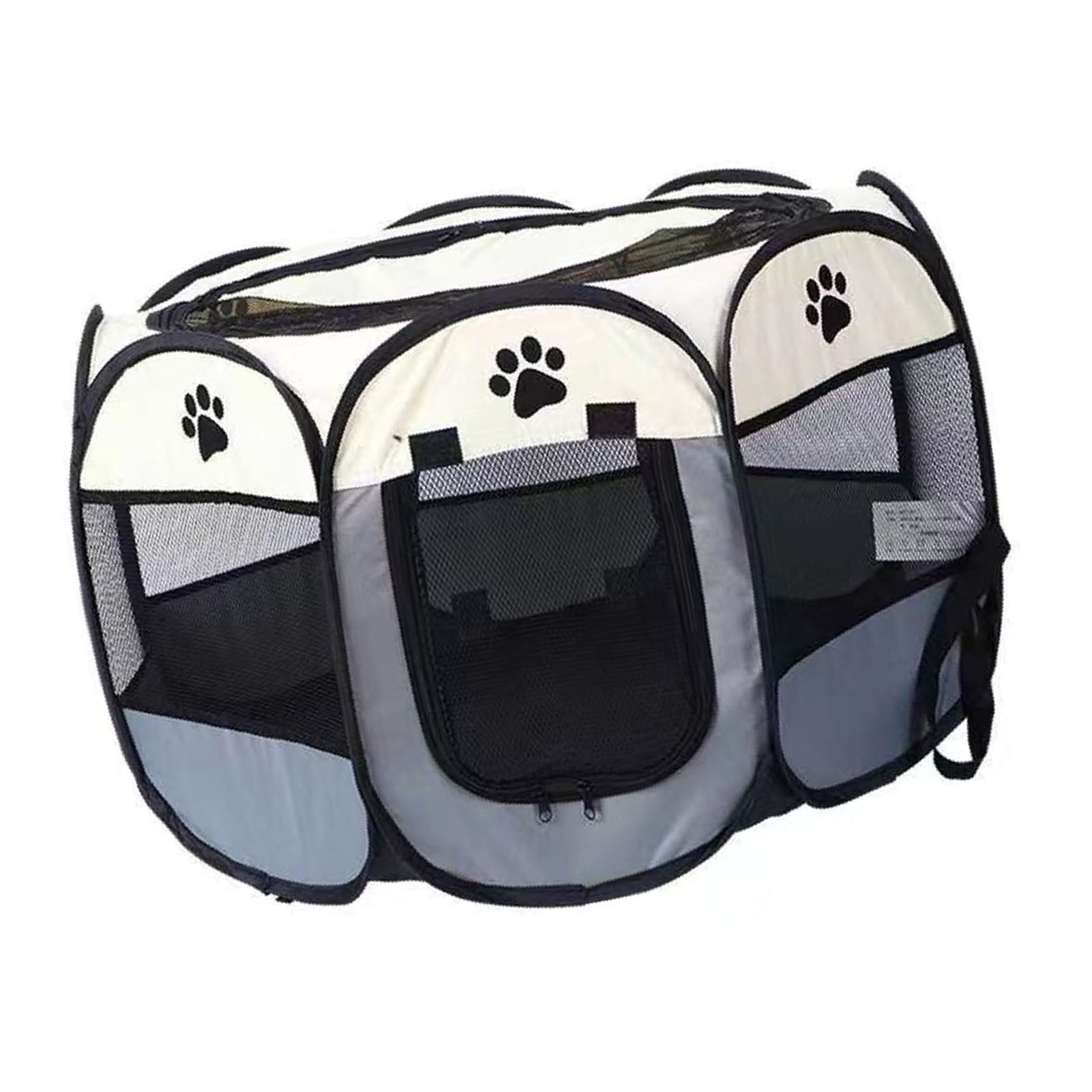 Portable Dog Crate Breathable Spacious Space Easy To Clean Enclosed Foldable Soft Kennel For Cats Dogs Medium 91x48cm/35.8x18.9in
