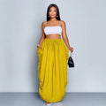 Drawstring Large-Pocket Womens Skirt