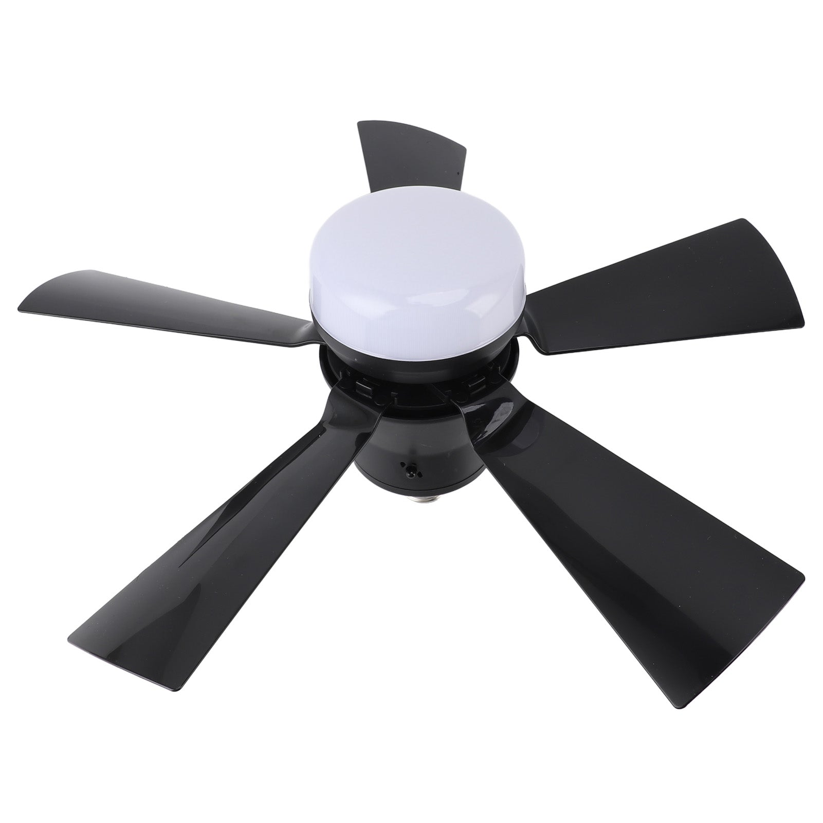 Ceiling Fan Light Dimmable 3 Color Temp 3 Wind Speed 1H 2H 4H Timer E26 Small Fan Lamp With Remote For Bedroom Kitchen 85‑265V Black