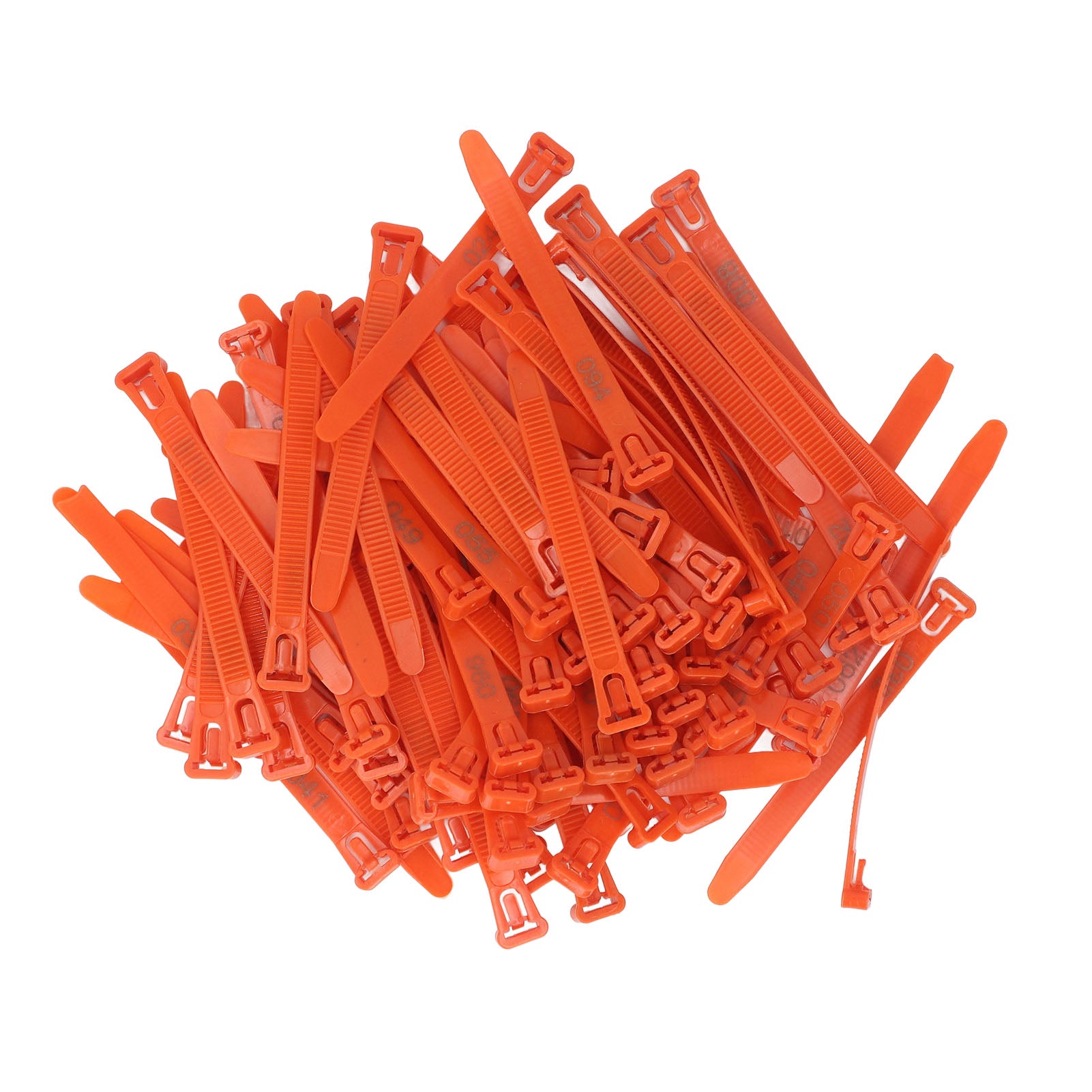 Chicken Leg Rings 1-100 Numbered Chicken Identification Leg Bands Tags Reusable For Ducks Chicks Chicken Pigeons Goose Orange