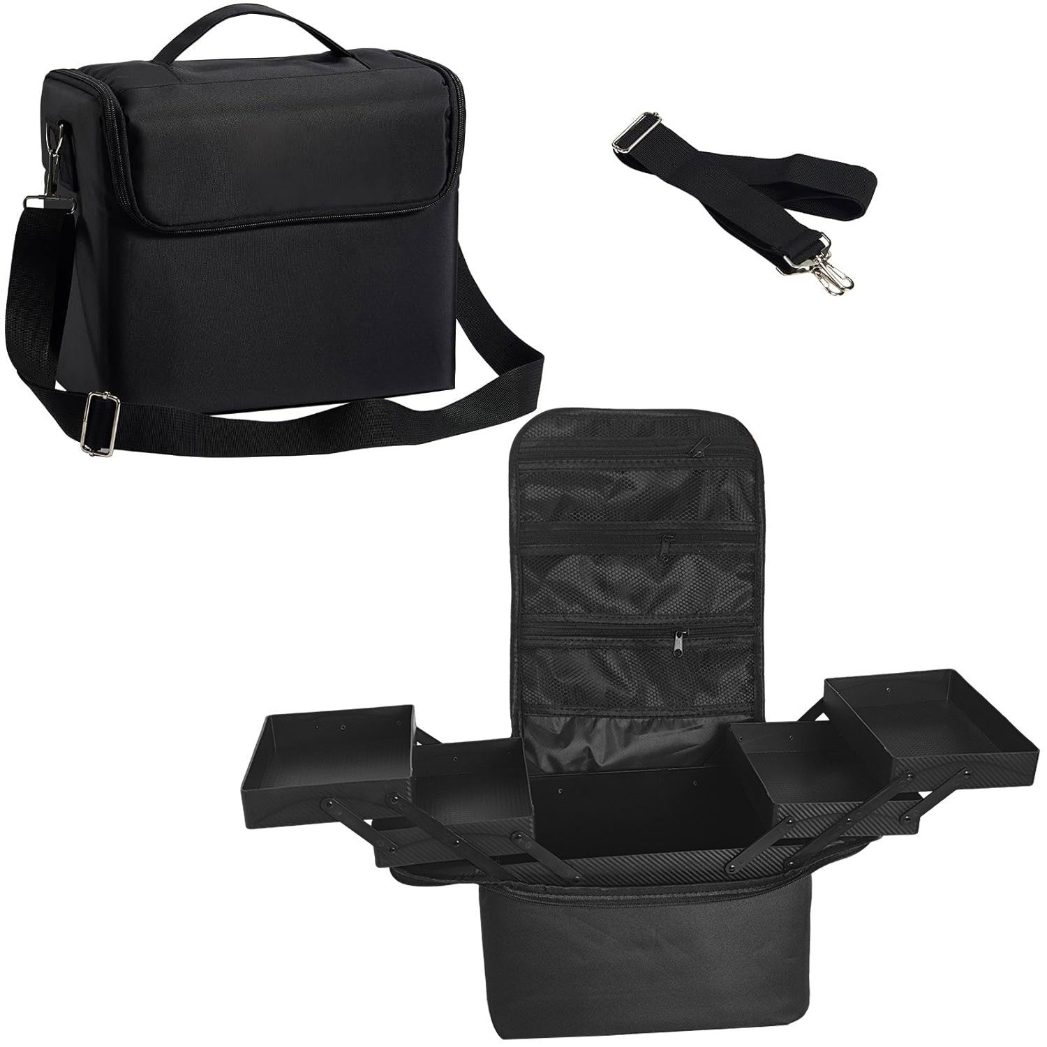 Foldable Cosmetic Bag Large-capacity Portable Makeup Case