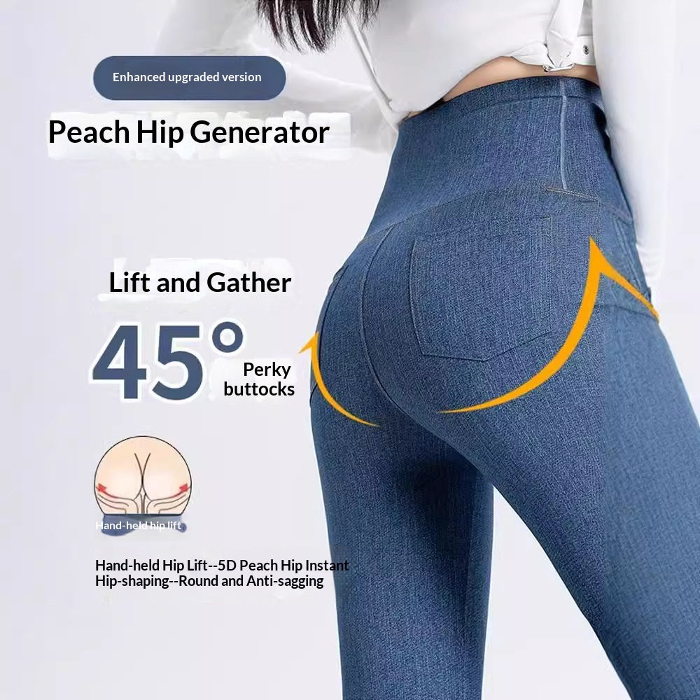 Womens Denim Bootcut Shark Leg Pants