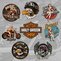 Motorcycle Retro Helmet Sticker Creative Scratch Sticker
