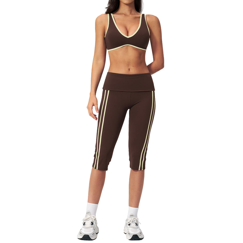 Fitness Bare-feel Sports Running Yoga Outfit For Women