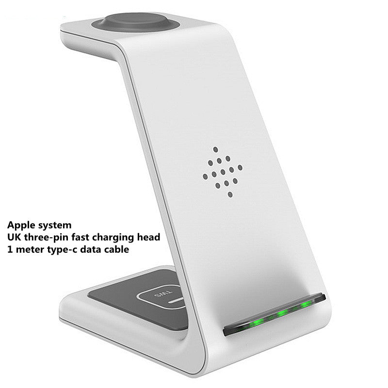 3 In 1 Fast Charging Station Wireless Charger Stand Wireless Quick Charge Dock For Phone Holder
