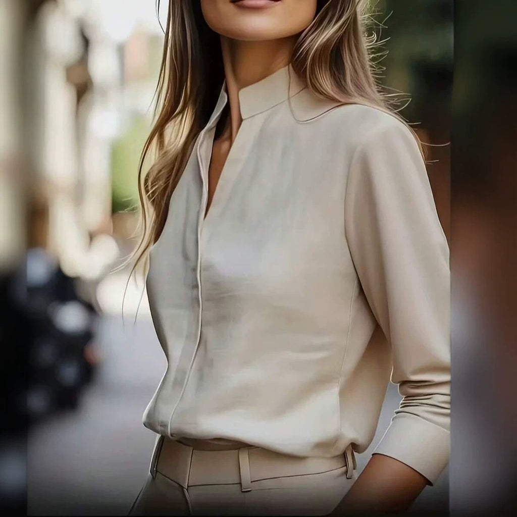 Solid-color Minimalist Chic Womens Top