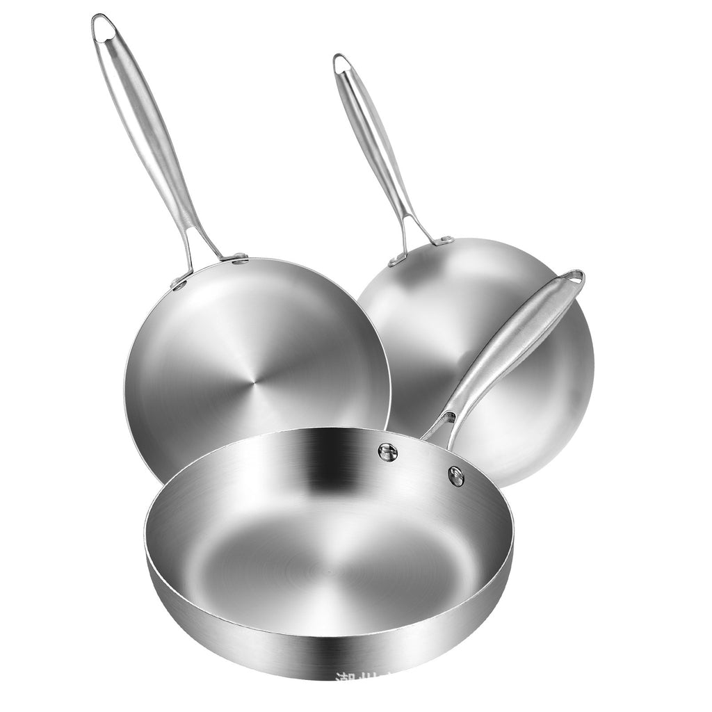 Three-layer Steel Non-stick Pan Uncoated