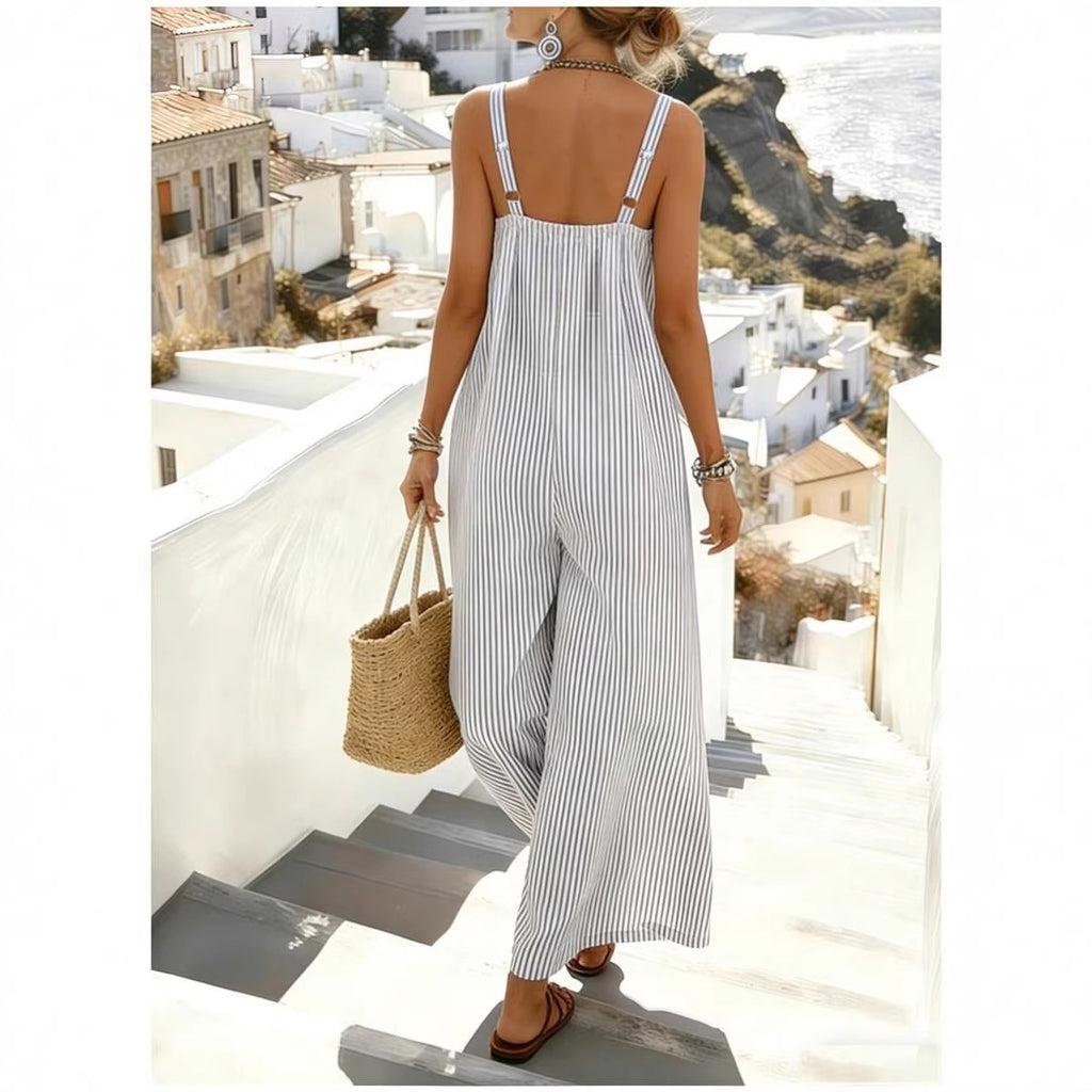New Striped Strap Sleeveless Dress For Women
