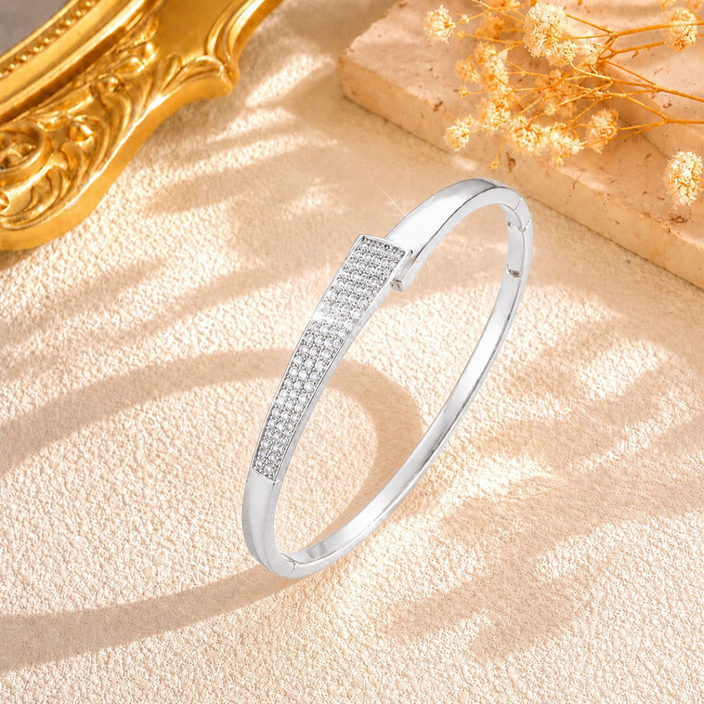 Affordable Luxury Full-diamond Titanium Steel Bracelet
