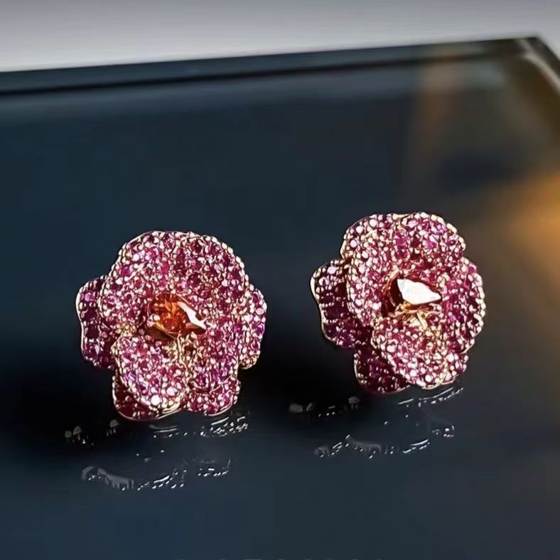 Original Niche  Cat & Dog Paradise Stud Earrings, Detachable Dark Sweet Cool Personality Ear Jewelry For Women