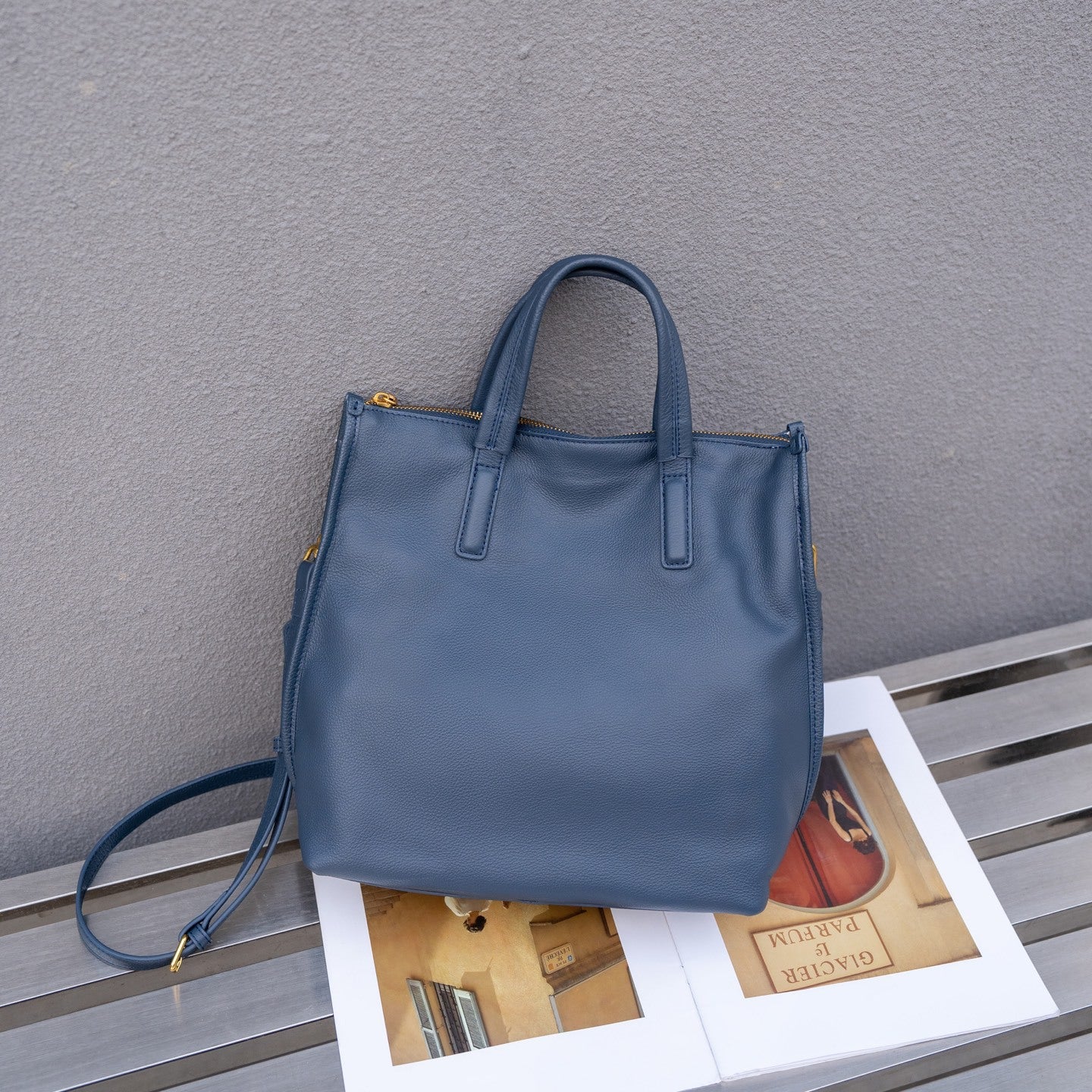 Top-grain Leather Versatile Tote Bag For Women