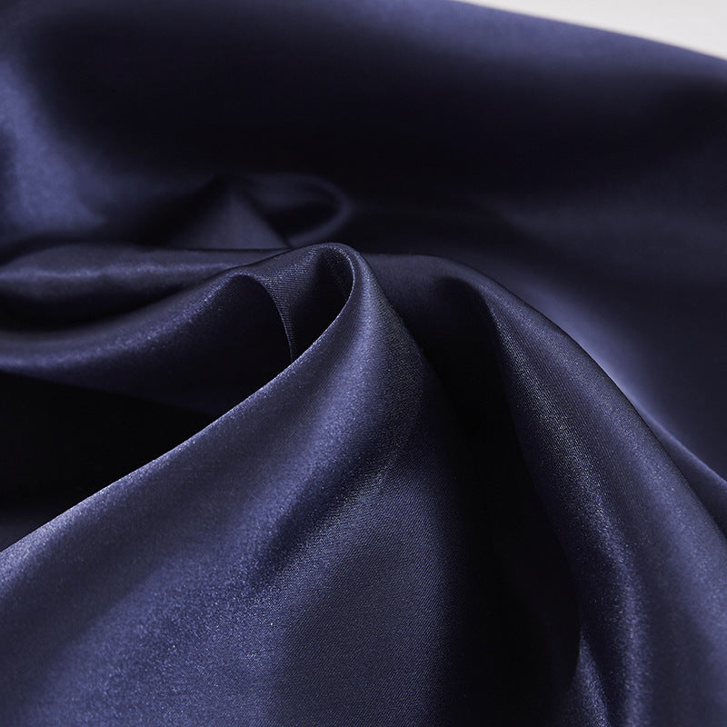 Simulation Silk Satin Solid-color Pillow Cushion Cover