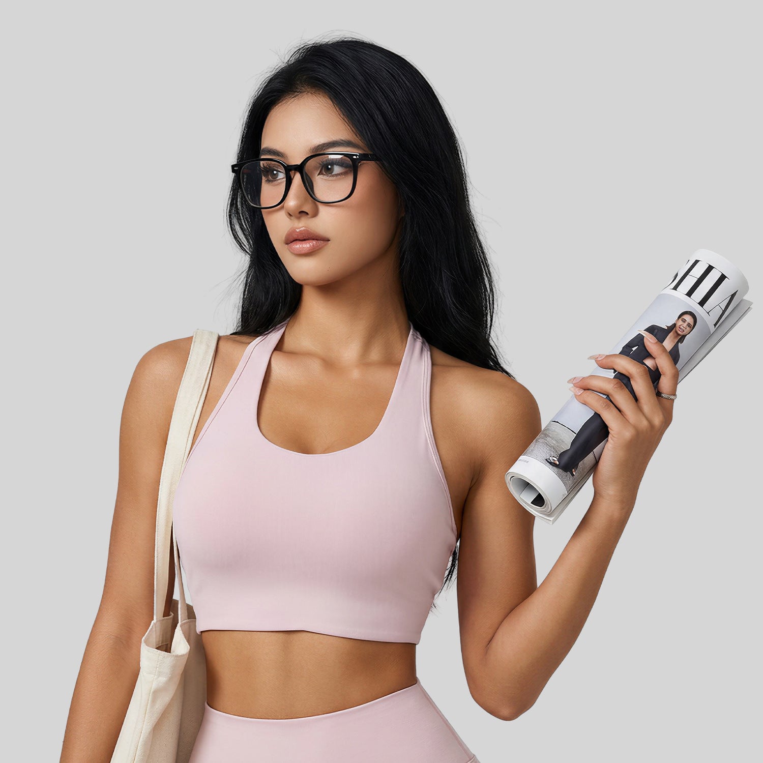 Knot-style Halter-neck Camisole Bra Top