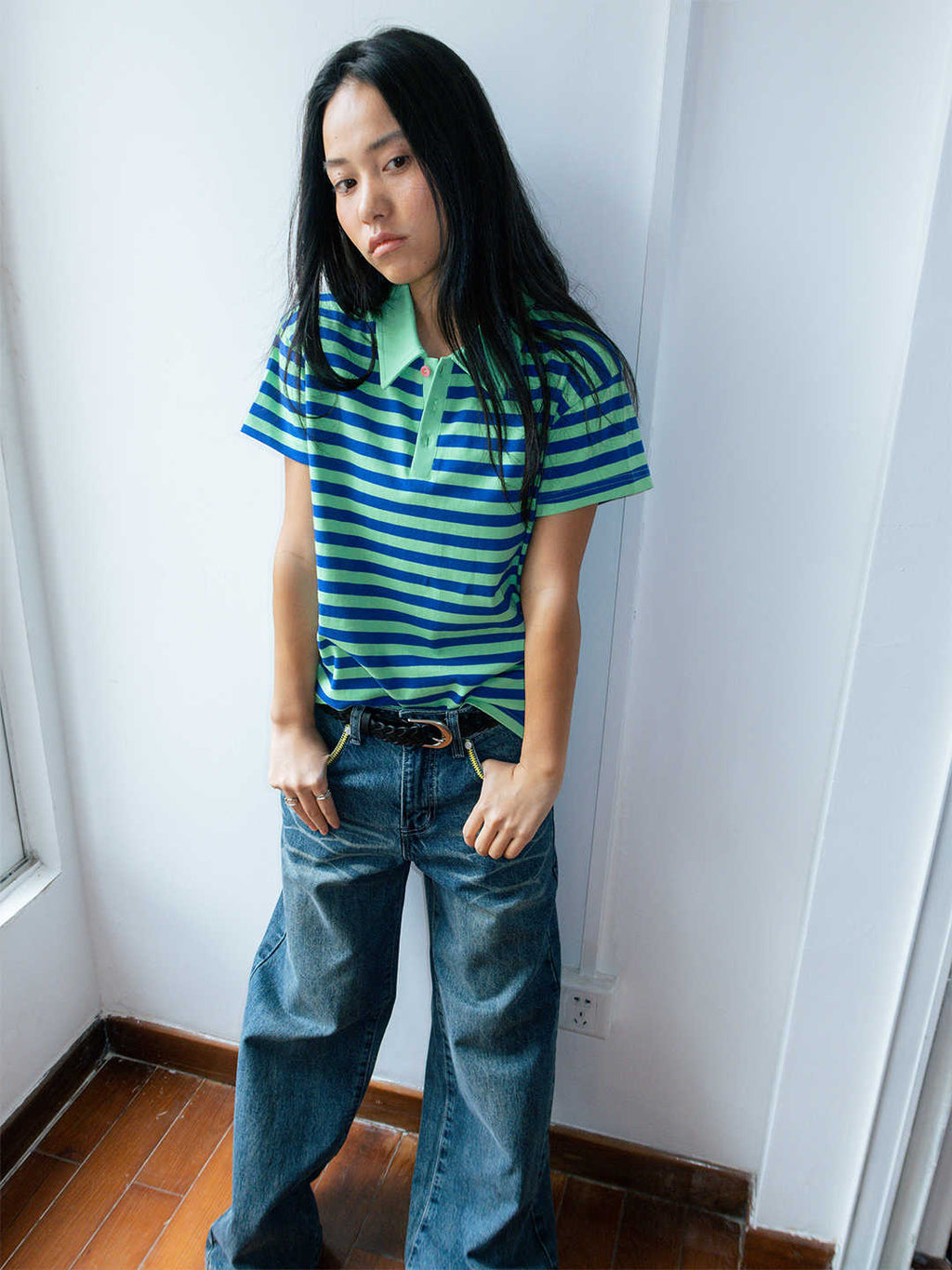 American Retro Shoulder Short Sleeves