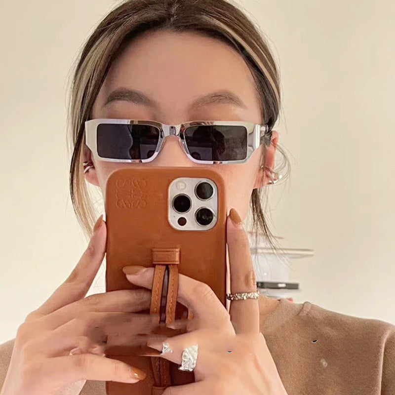 Men's And Women's Fashion Retro Punk Rectangular Sunglasses