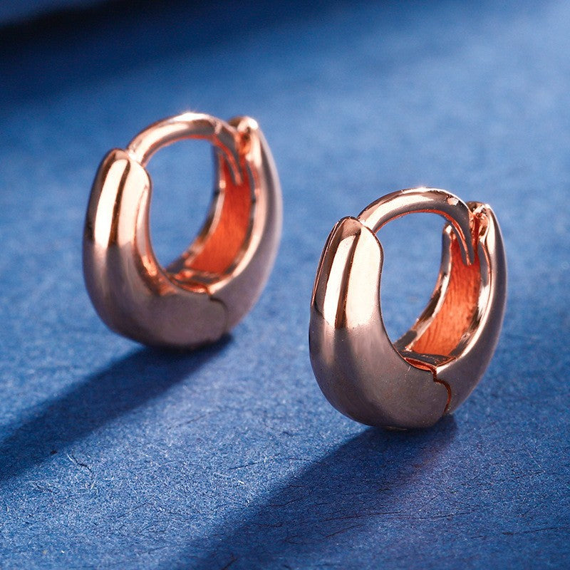 Simple Personality Hip-hop Smooth Ear Ring