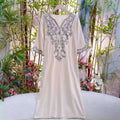 Vacation Style Artistic Dress Ethnic Inspired Embroidered One Piece Dress