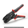 VEVOR Crimping Tool, 22-10 AWG Ratcheting Wire Crimper Tool, Labor-Saving Electrical Terminal Crimp Pliers With Clear Metric & AWG Markings, Quick Release, Adjustable Force For Multiple Terminals