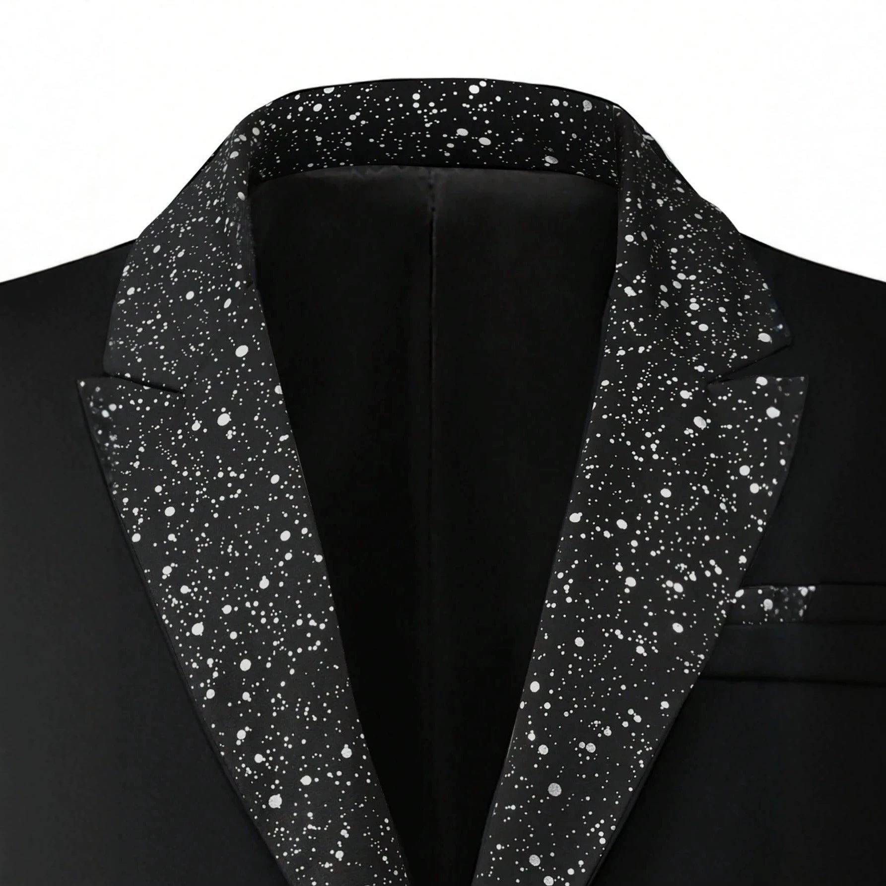 Mens Solid-Color Business Suit Set