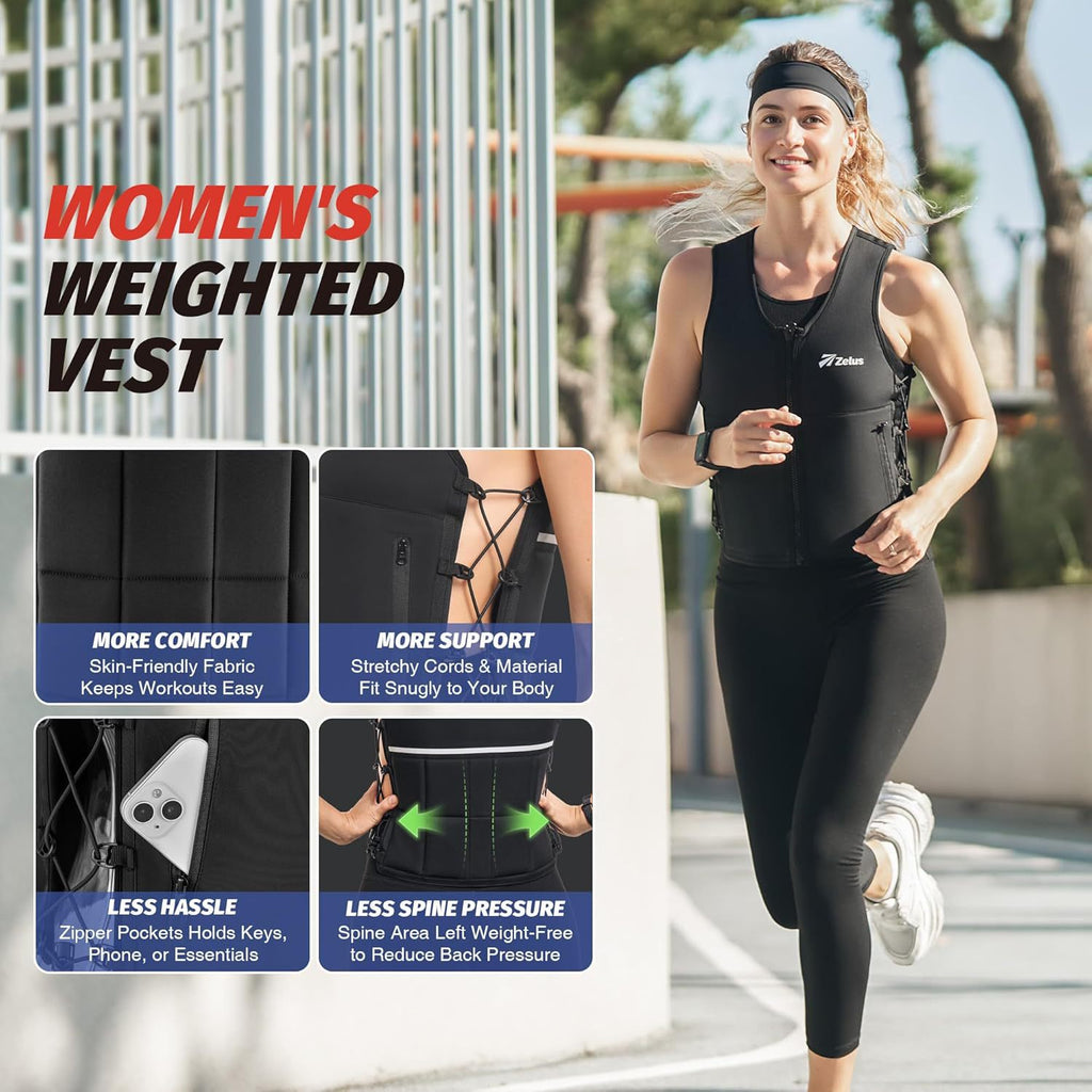 Adjustable Soft Iron-weighted Vest Suitable For Both Men And Women
