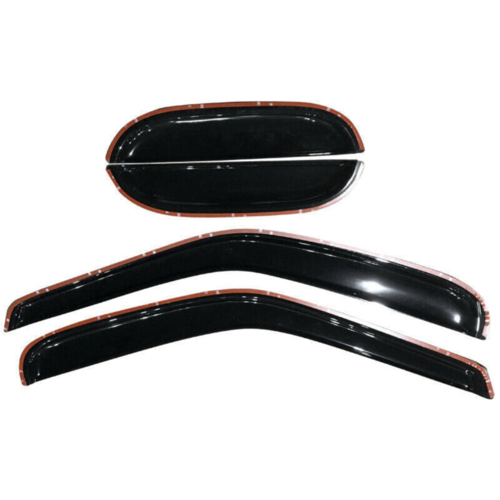 For F150 F250 Extended Cab Window Visor Rain Deflector Guard 4PCS Set