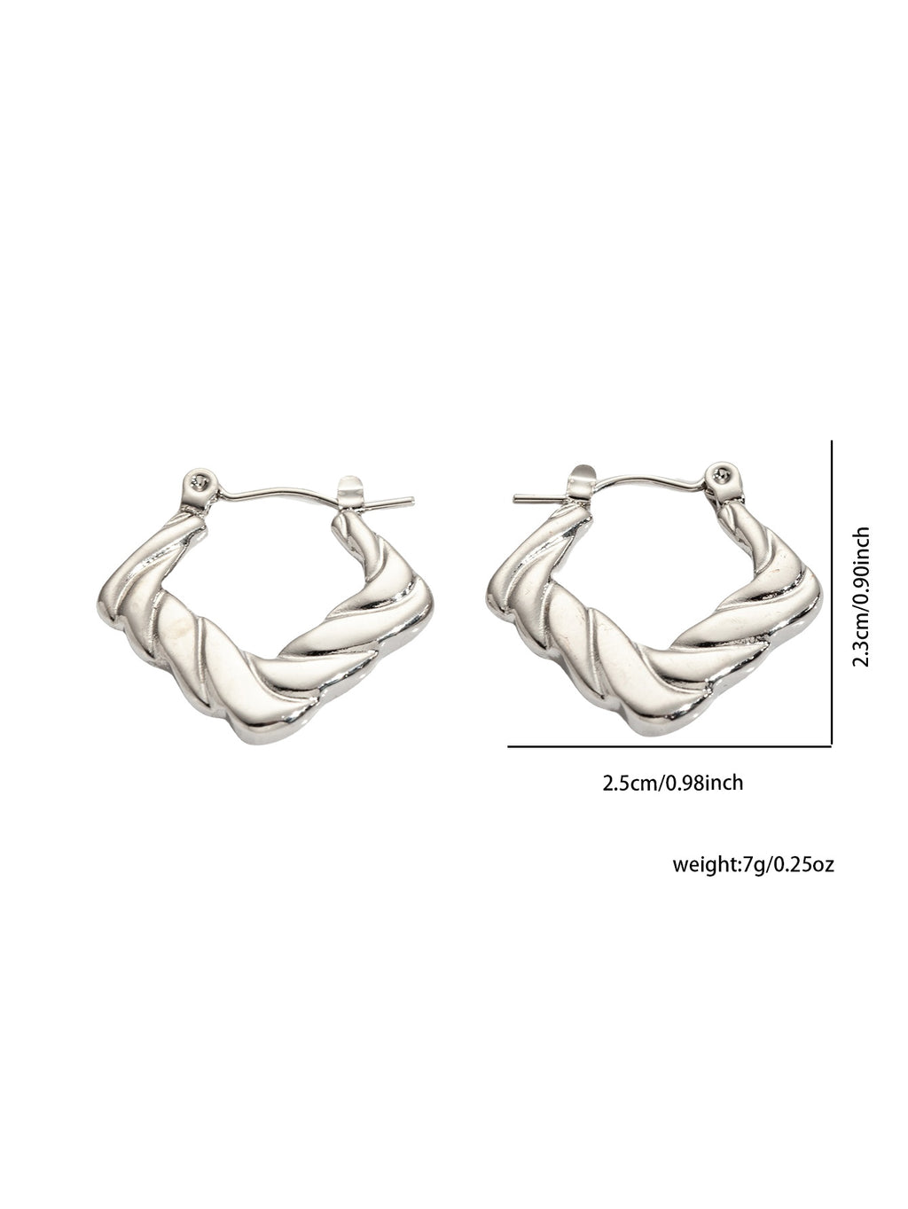 Elegant Gold Tone Titanium Steel Earrings, Niche Light Luxury Premium Stainless Steel Anti-Fade High-End Jewelry For Her
