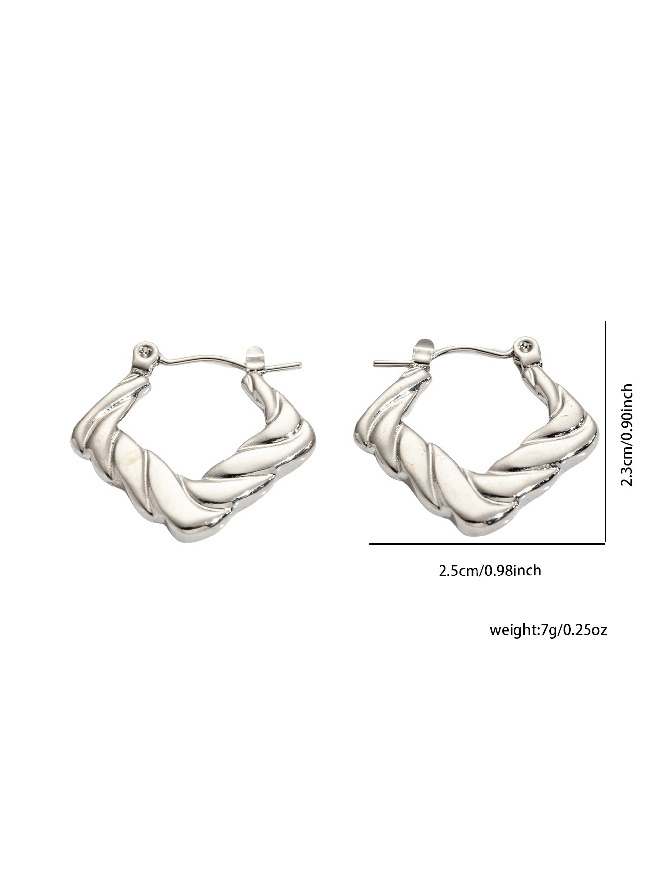 Elegant Gold Tone Titanium Steel Earrings, Niche Light Luxury Premium Stainless Steel Anti-Fade High-End Jewelry For Her