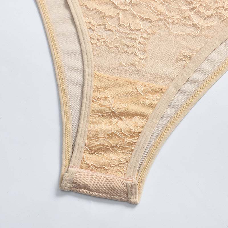 European And American Lace Flowers Comfortable And Close-fitting One-piece