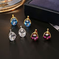 High-End Ultra Sparkling Zircon Crystal Huggie Earrings, Light Luxury Exquisite Fashion Elegant Earrings, Niche Designed Personalized Ear Jewelry For Women