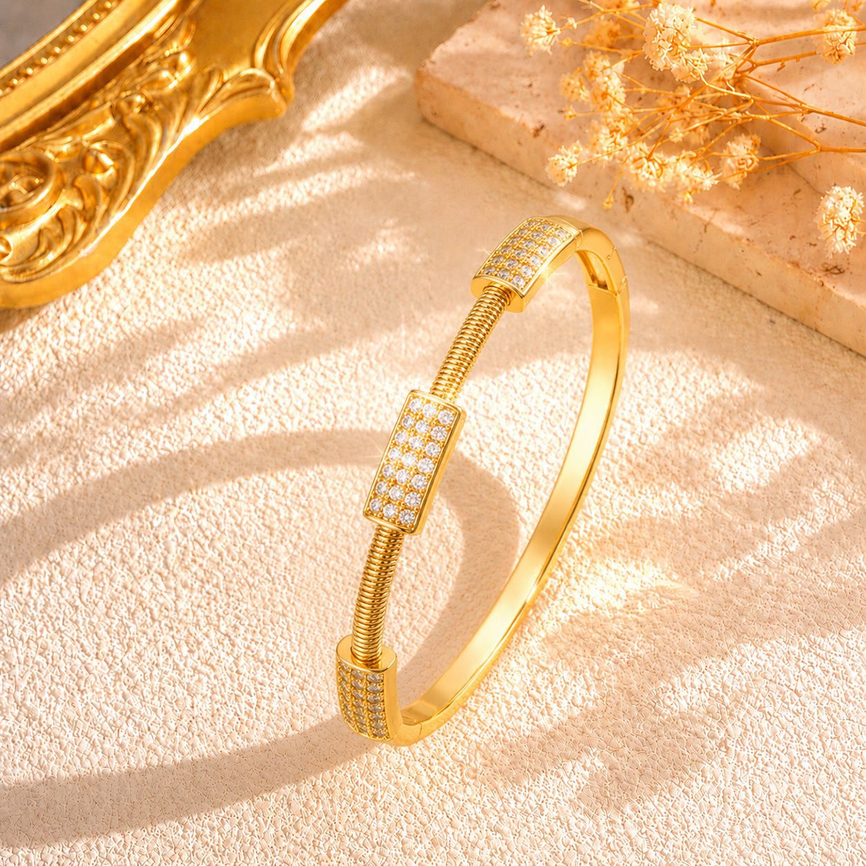 Full Diamond Spring Bracelet Light Luxury And Versatile