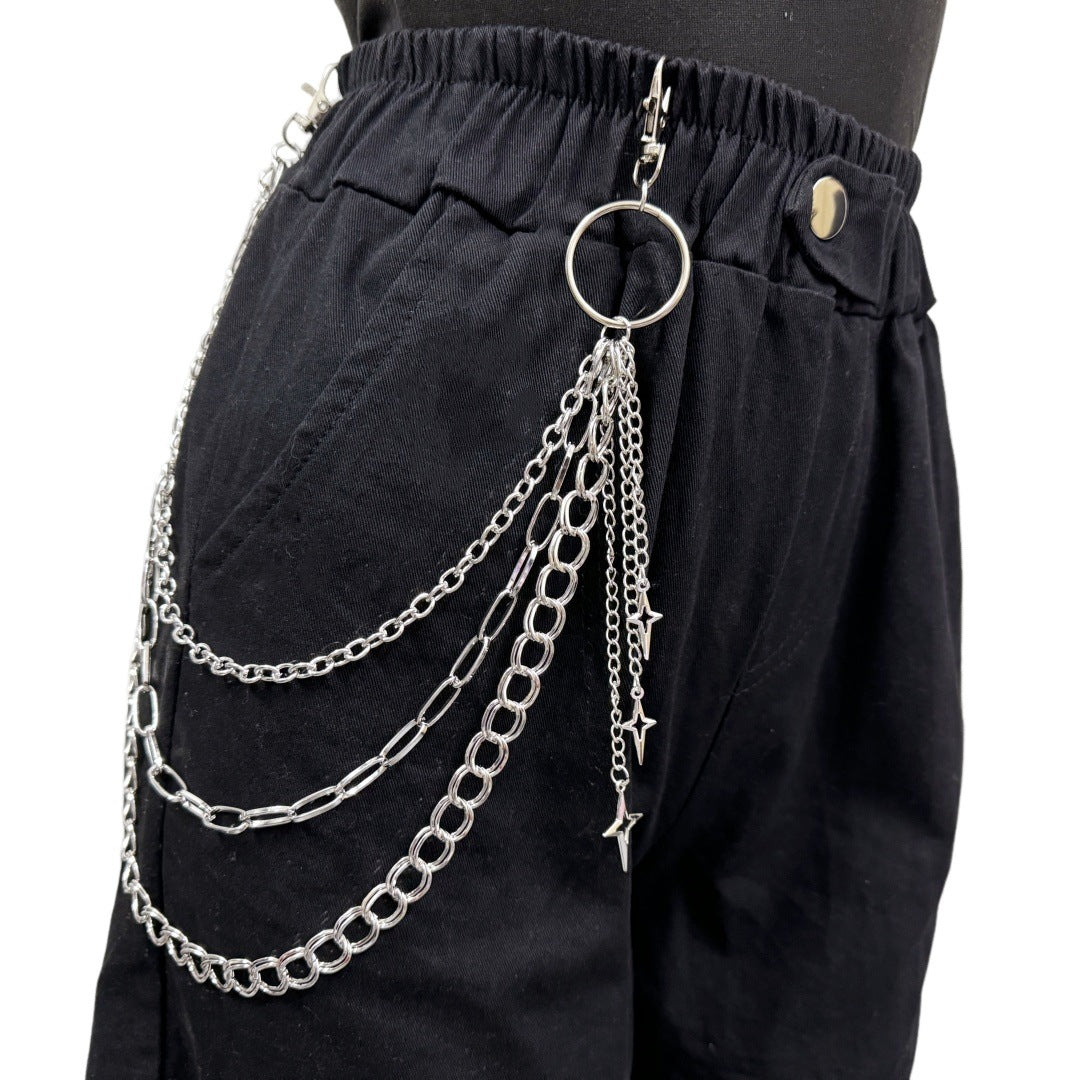 Fashionable Rivet Metal Chain Belt
