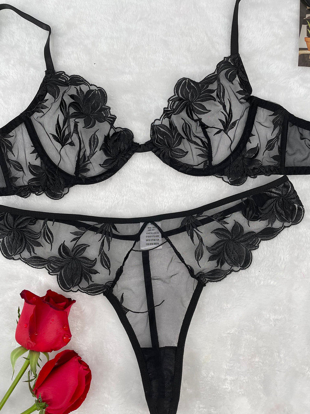 European And American Hot Style  Underwear Suit Women With Steel Ring