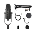 USB Condenser Microphone Set For Home Computer Recording