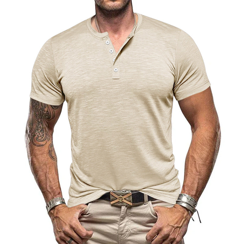 Men's Henley Shirt Amazon Top T-shirt
