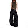 Scimitar Pants Summer New Arrival Vintage Double-breasted Casual Style