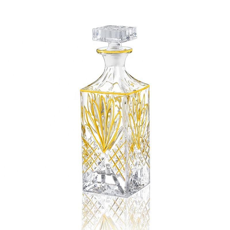 No 16 Seven-piece Gold-trimmed Liquor Set For Whiskey For Home Use