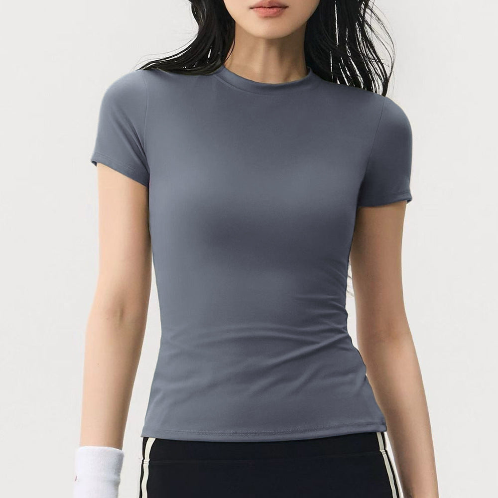 Womens Tightfitting Short Sleeve Yoga Top