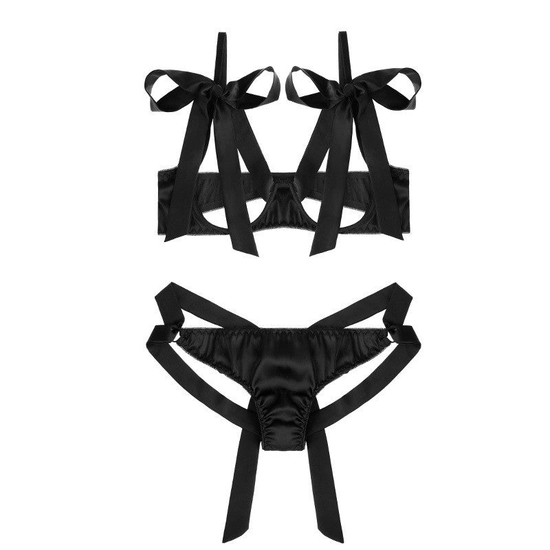 Lace-up Three-point Drop-off Underwear