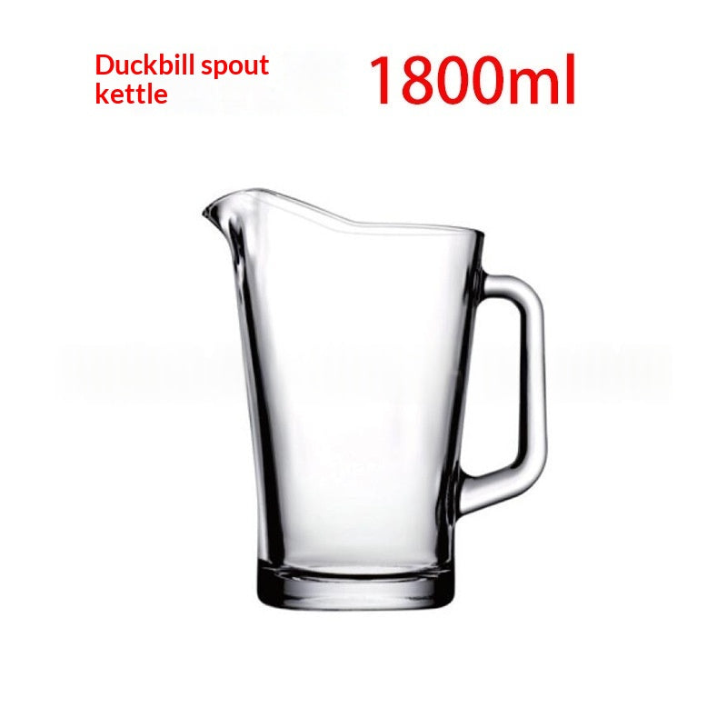 Glass Juice And Cold-water Pitcher Thickened For Restaurants And Home Use