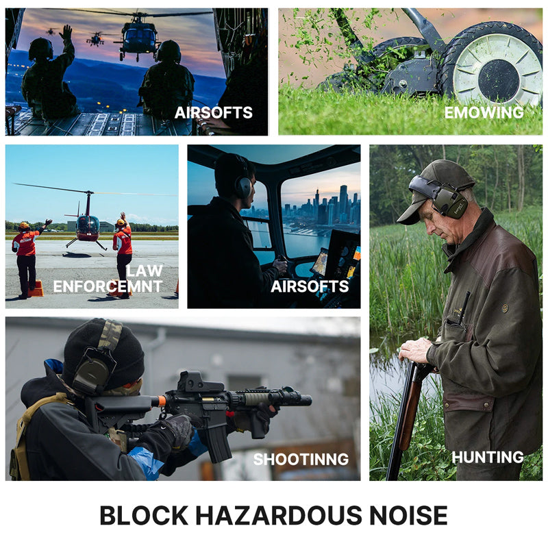 Electronic Ear Defenders Impact Sport Shooting Ear Protect Muffs Anti-noise NEW